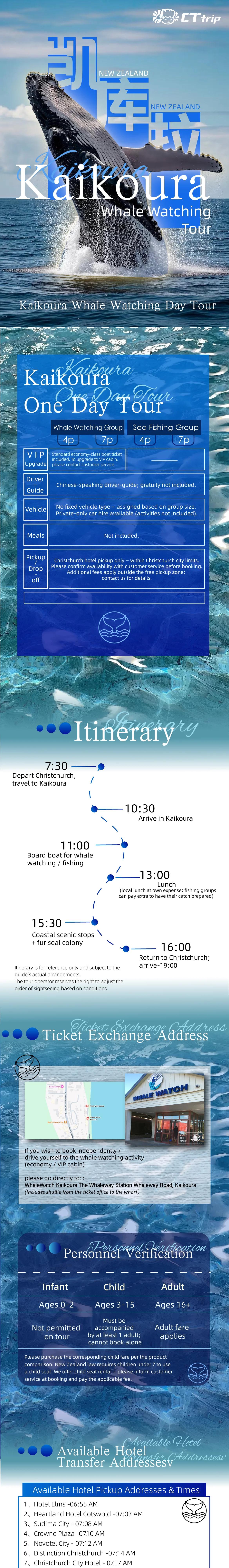 Kaikoura Whale Watching Tour from Christchurch visual detail (1/3)