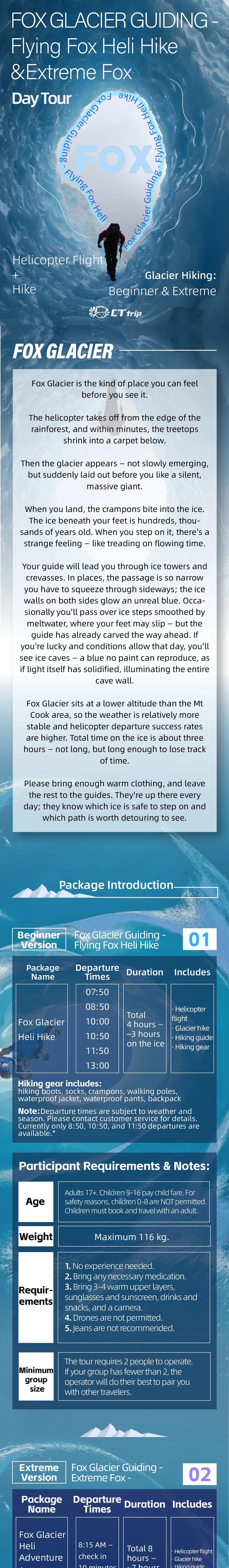 New Zealand Queenstown Fox Glacier Guiding - Flying Fox Heli Hike Experience visual detail (1/3)